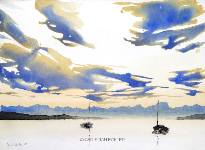 Föhnhimmel, Starnberger See, 2015