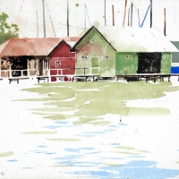 Bootshäuser, Schondorf, 2016