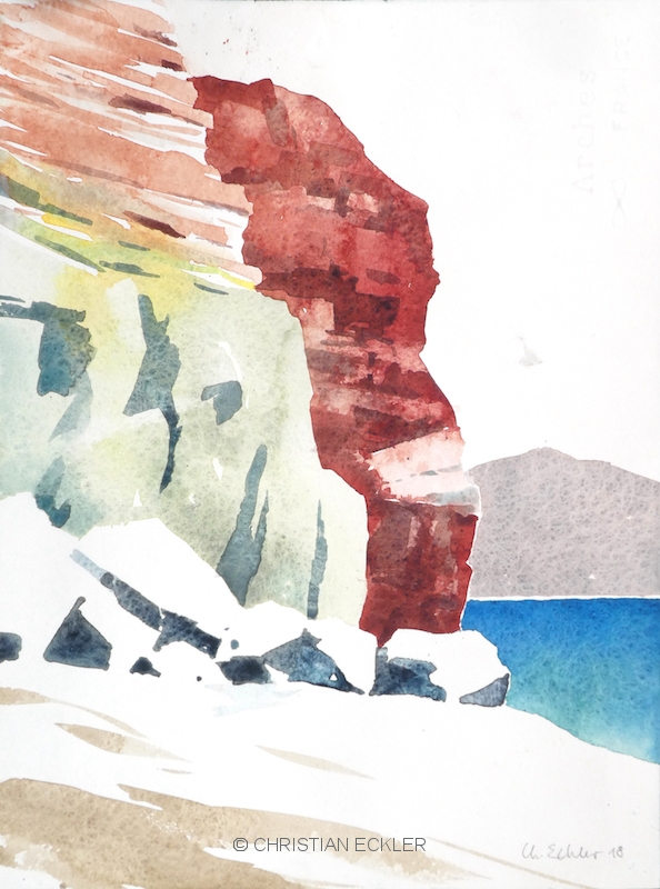 Felsküste 01, Milos, GR, 2018