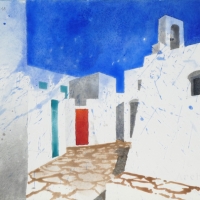 Kirchplatz, Chora Amorgos, GR, 2018