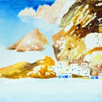 Felsküste 02, Milos, GR, 2018