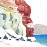 Felsküste 01, Milos, GR, 2018