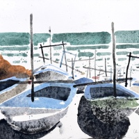 Fischerboote, Sri Lanka