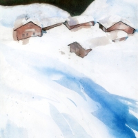 Winterliche Alm