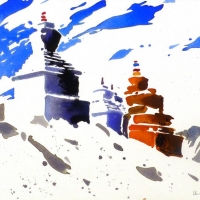 Chörten, Ladakh, 2013