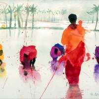 Reispflanzerinnen, Indien, 2002