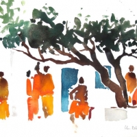 Unterm Baum, Laos, 2012
