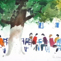 Platanencafe, Griechenland, 2009