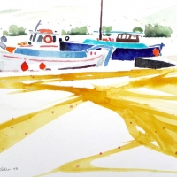 Fischerboote, Amorgos, 2010