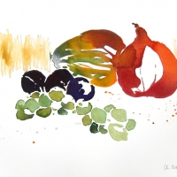 Obst mit Kürbis II, 2009